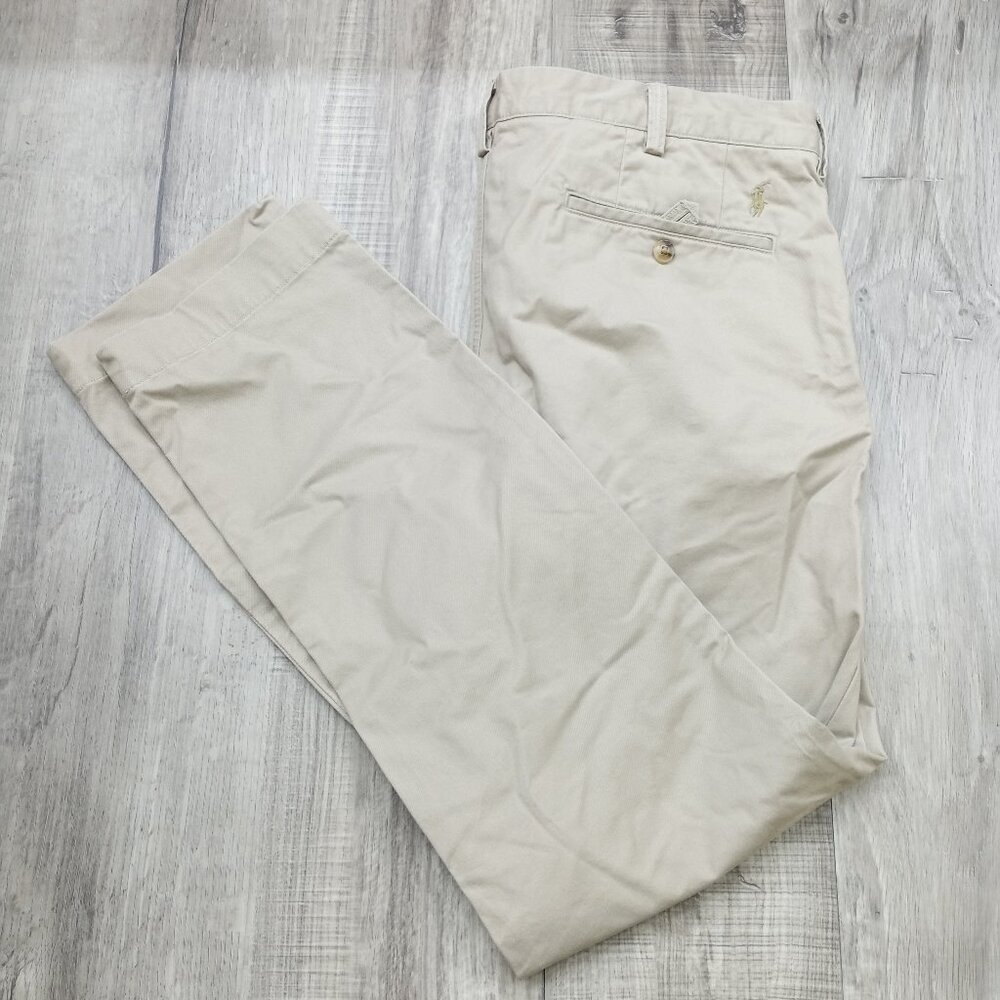 Polo by Ralph Lauren The Polo Chino Slacks Pants 36/32 Stretch Slim Fit